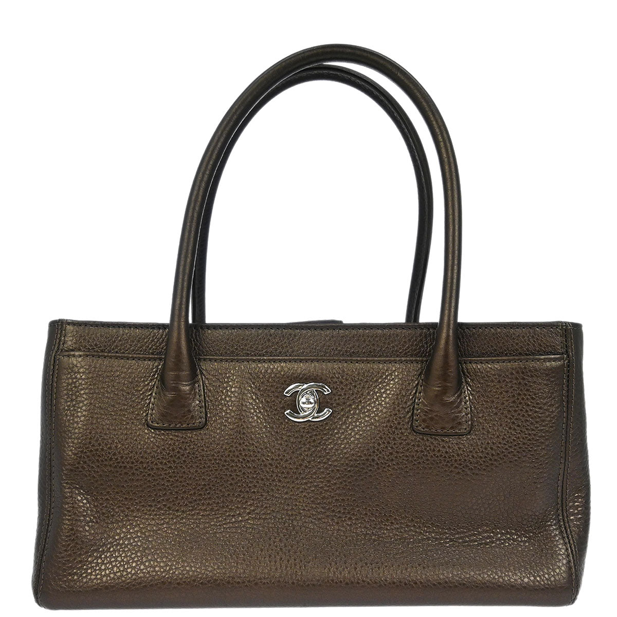 Chanel 2014 Bronze Calfskin Executive Cerf Tote Bag