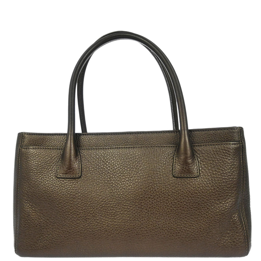 Chanel 2014 Bronze Calfskin Executive Cerf Tote Bag