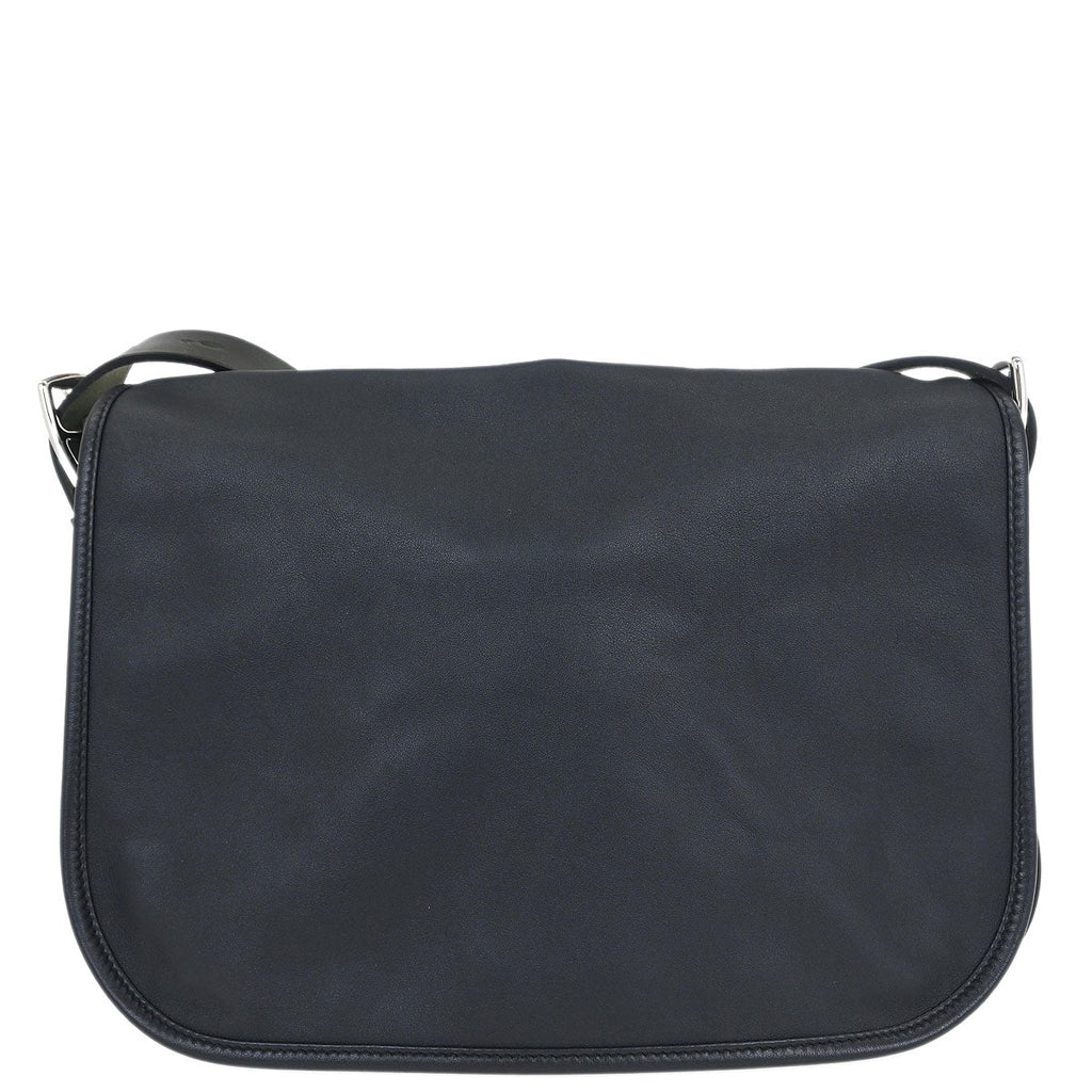 Hermes Blue Indigo Sikkim Barda 30 Shoulder Bag