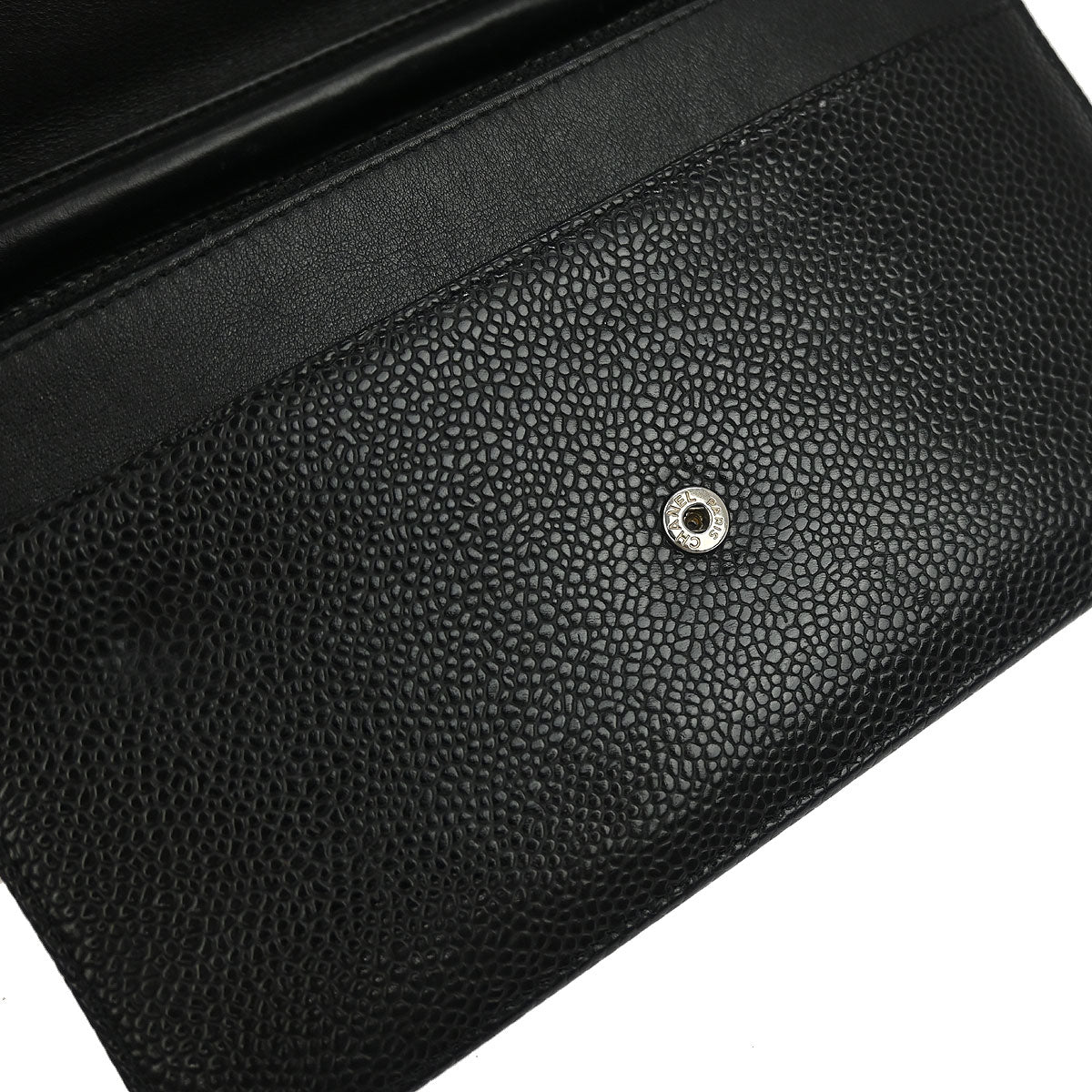 Chanel 2012 Black Caviar Timeless WOC Wallet on Chain Bag