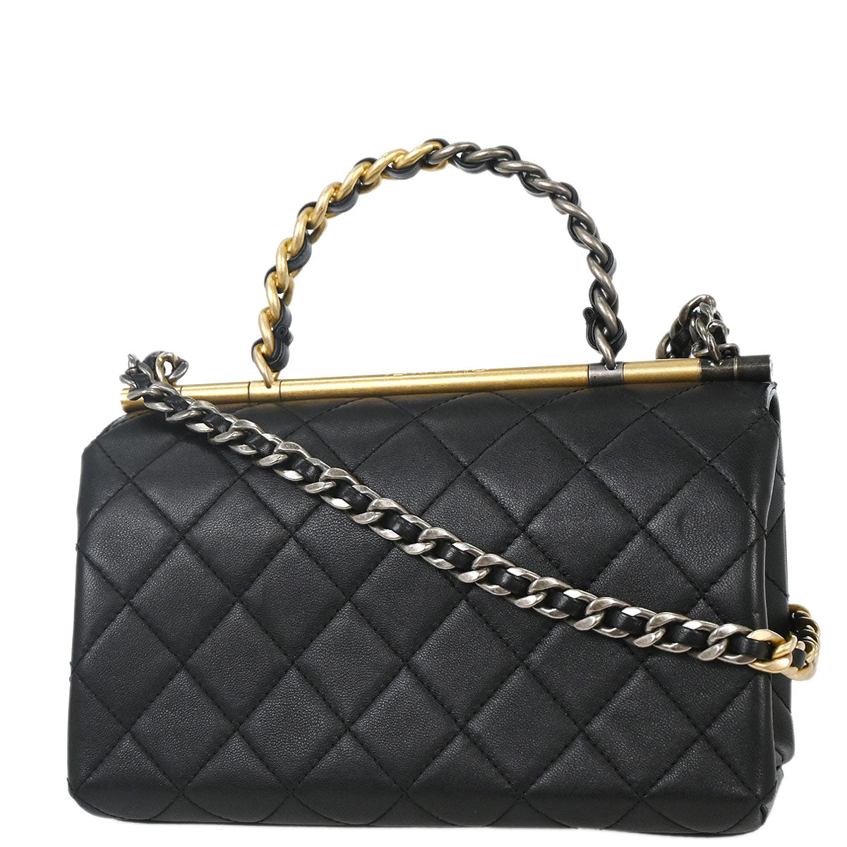 Chanel 2019 Black Lambskin 2way Handbag