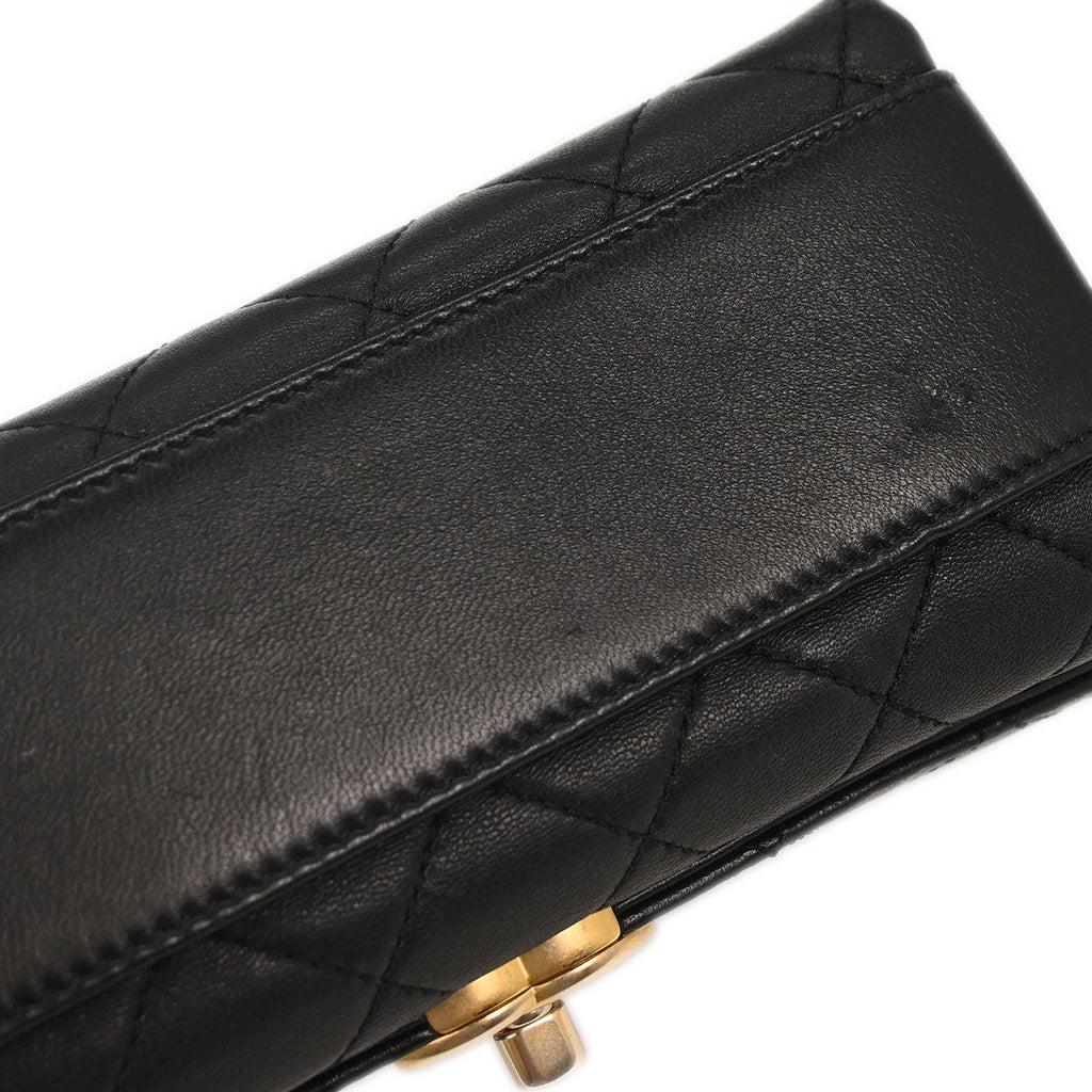 Chanel 2019 Black Lambskin 2way Handbag