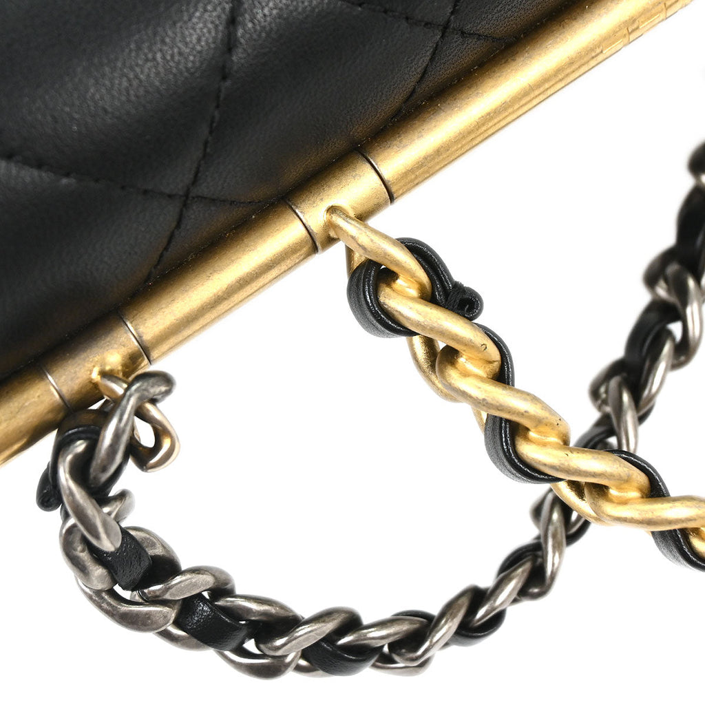 Chanel 2019 Black Lambskin 2way Handbag