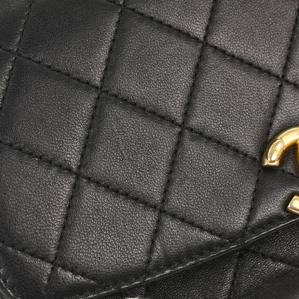 Chanel 2019 Black Lambskin 2way Handbag