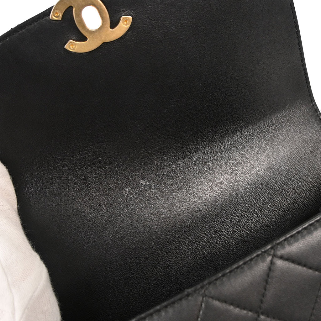 Chanel 2019 Black Lambskin 2way Handbag