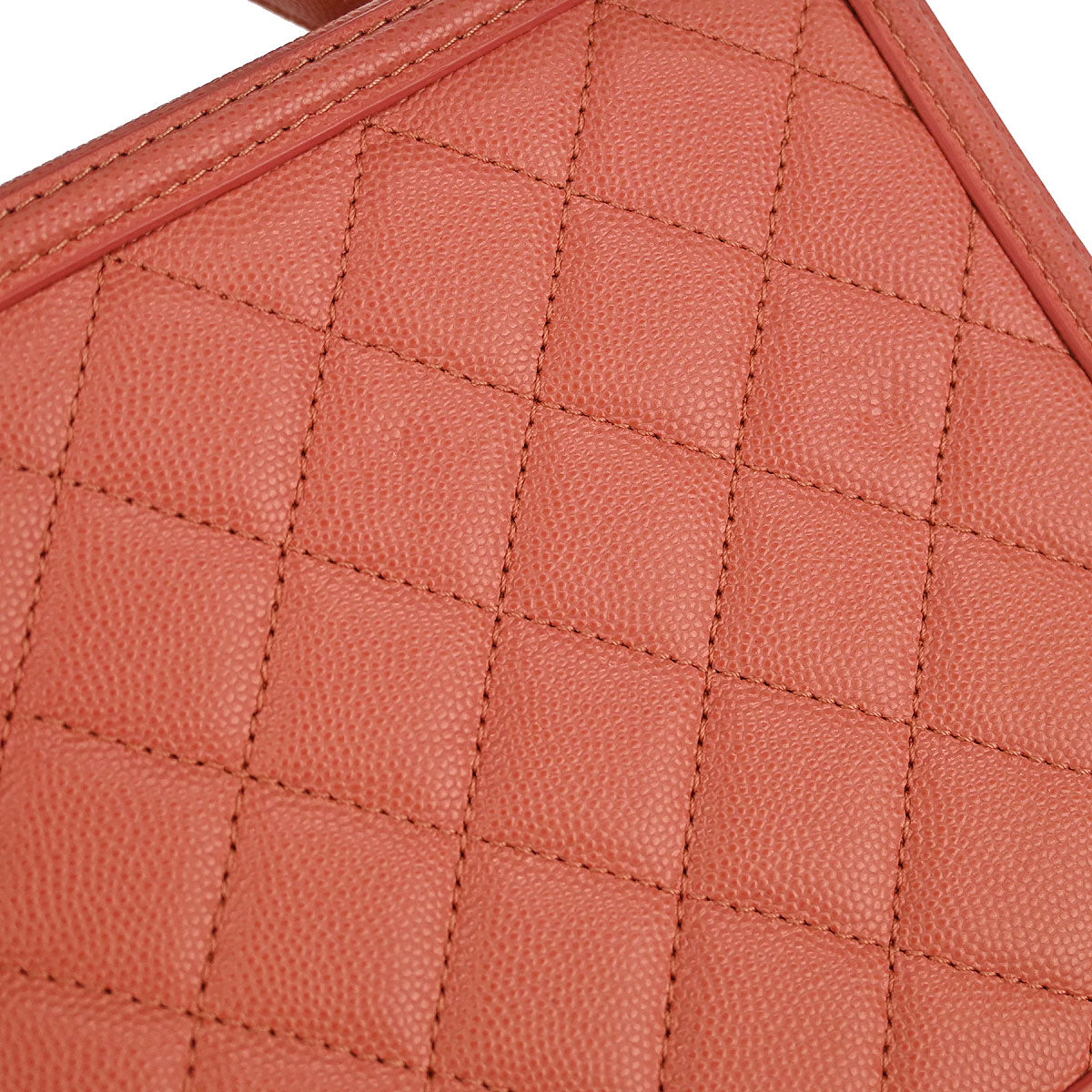 Chanel 2019 Pink Caviar CC Filigree 2way Shoulder Vanity Handbag