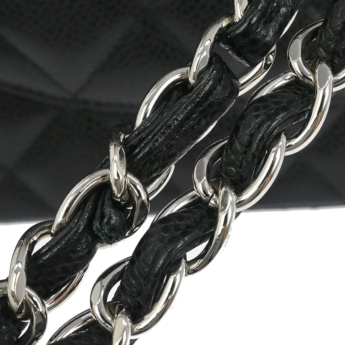 Chanel 2014 Black Caviar Classic Double Flap Shoulder Bag