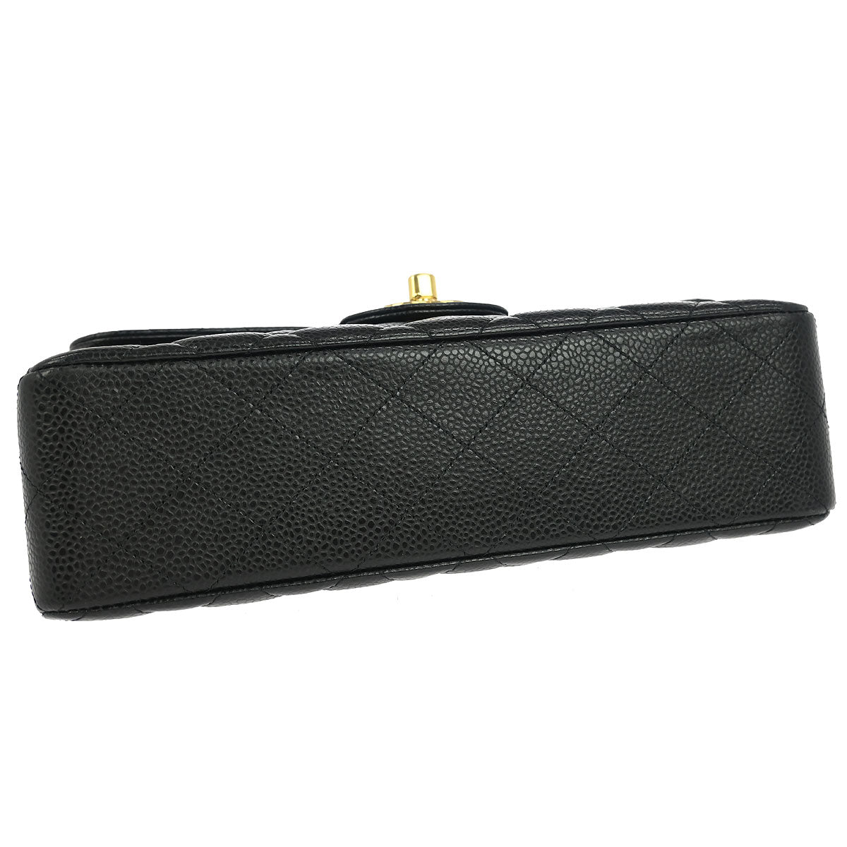 Chanel 2019 Black Caviar Small Classic Double Flap Shoulder Bag