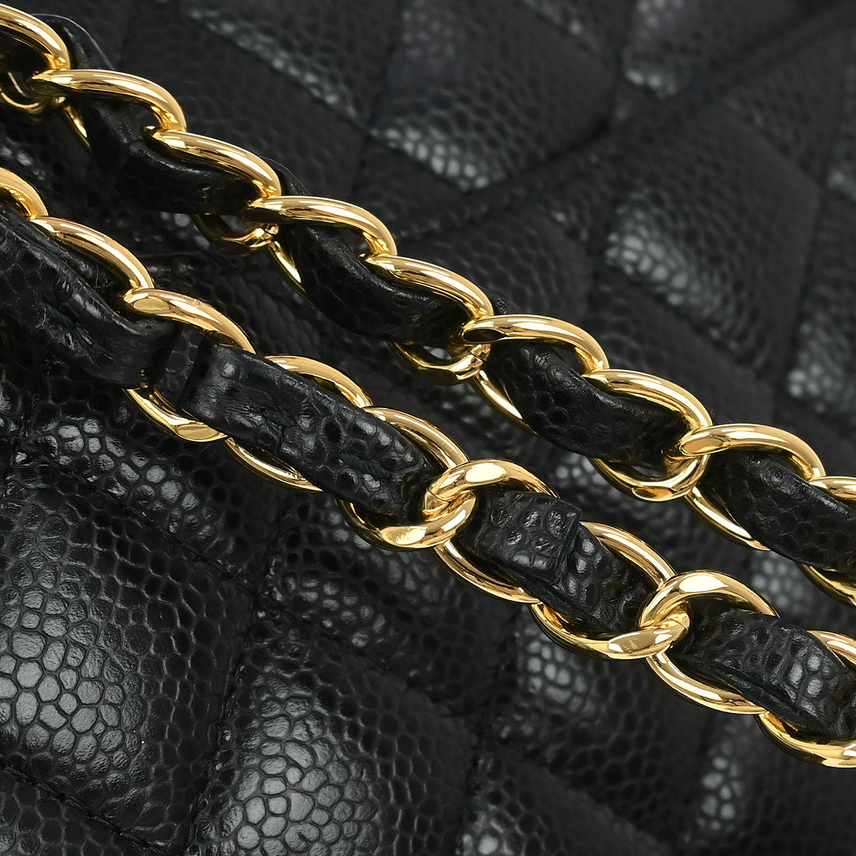 Chanel 2019 Black Caviar Small Classic Double Flap Shoulder Bag