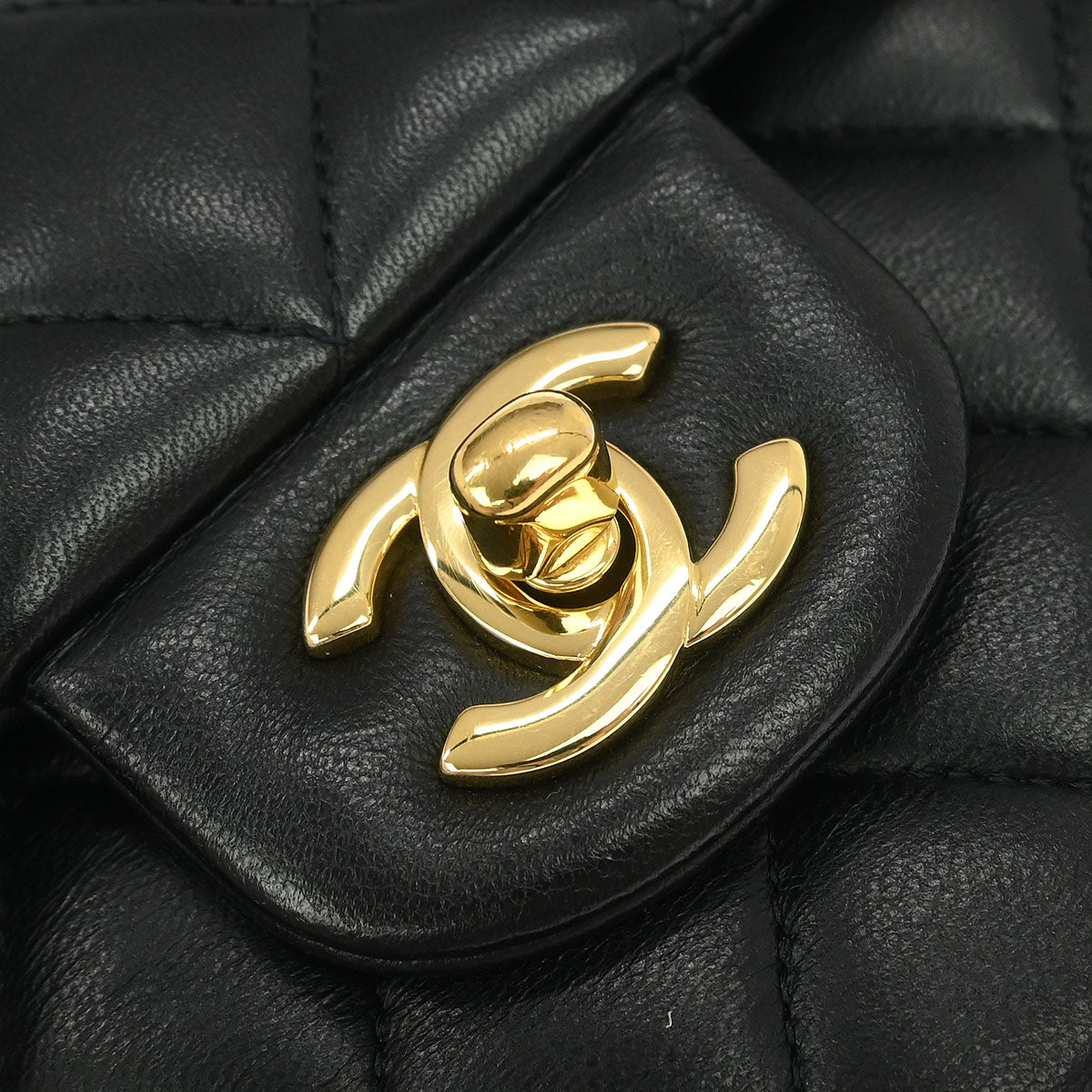 Chanel 2019 Black Lambskin Small Classic Double Flap Shoulder Bag