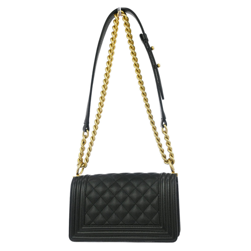 Boy Chanel 2019 Black Caviar Small Chain Shoulder Bag