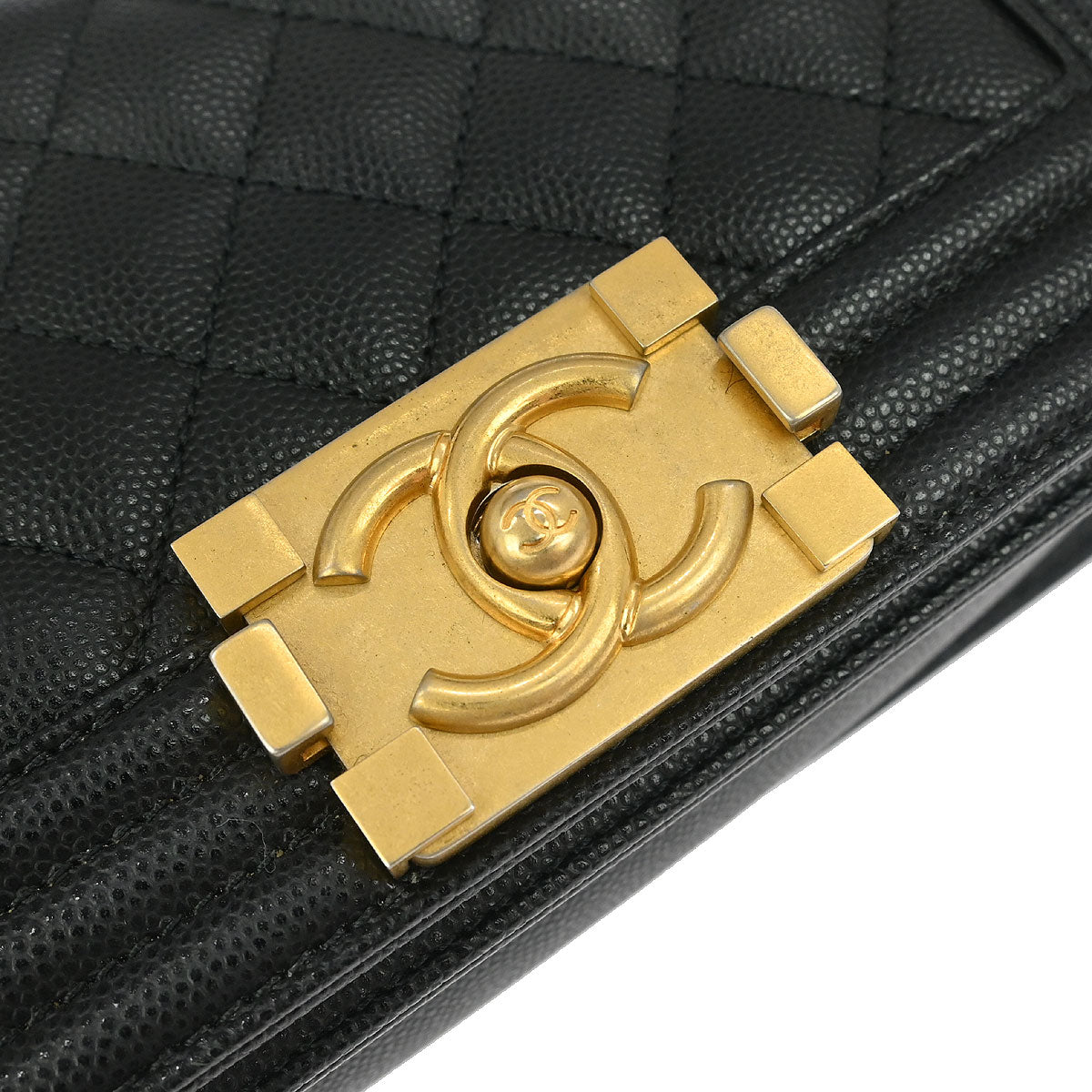 Boy Chanel 2019 Black Caviar Small Chain Shoulder Bag