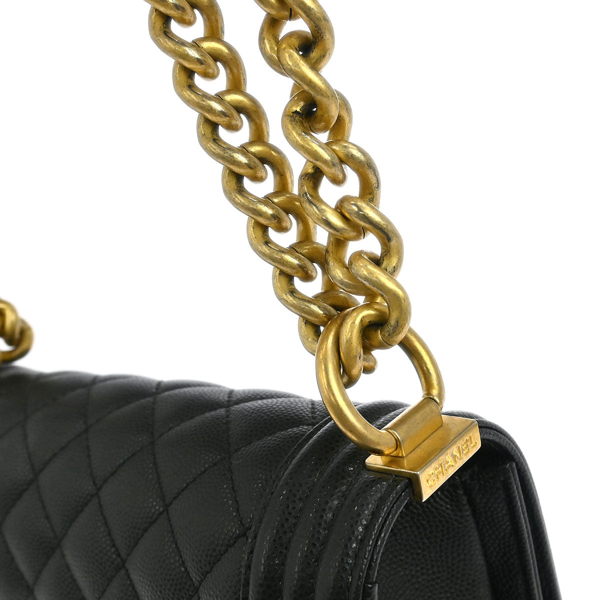 Boy Chanel 2019 Black Caviar Small Chain Shoulder Bag