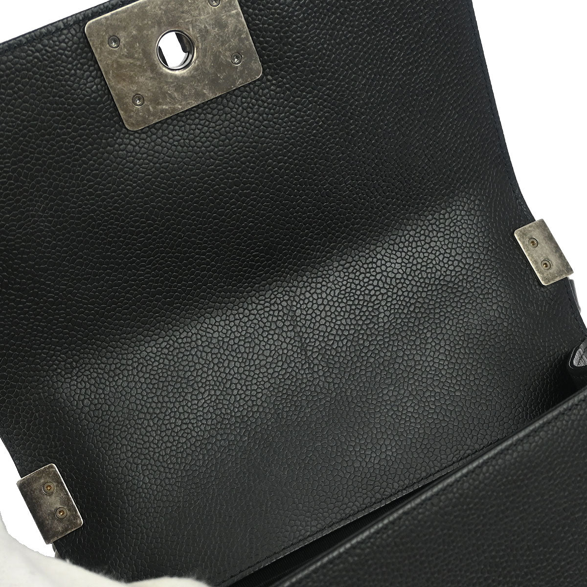 Boy Chanel 2019 Black Caviar Chevron Small Chain Shoulder Bag