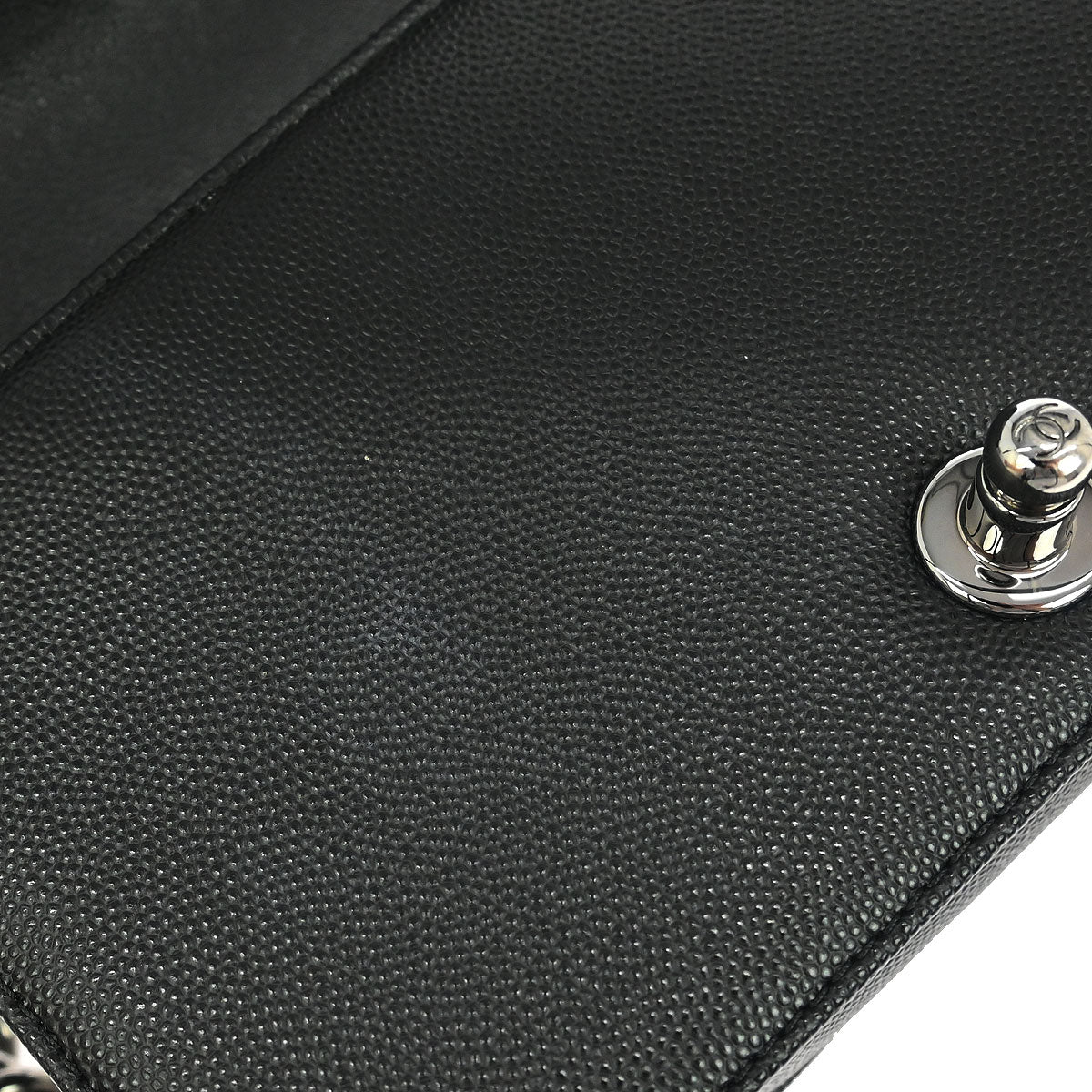 Boy Chanel 2018 Black Caviar Chevron Small Chain Shoulder Bag