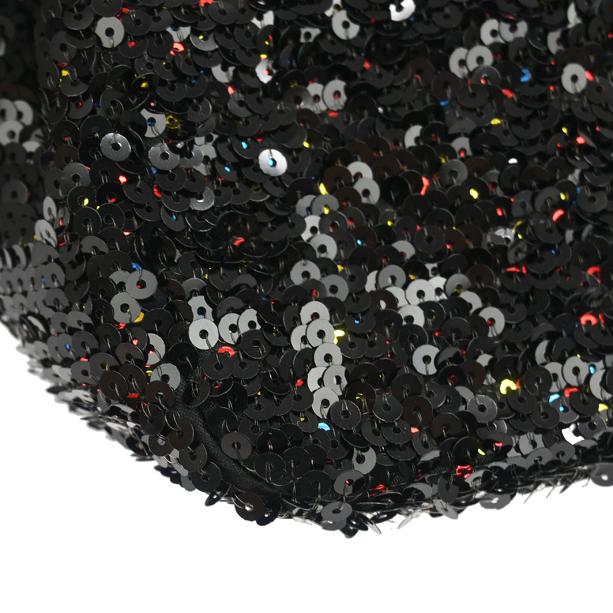 Chanel 2017 Black Sequins Single Flap Shoulder Bag