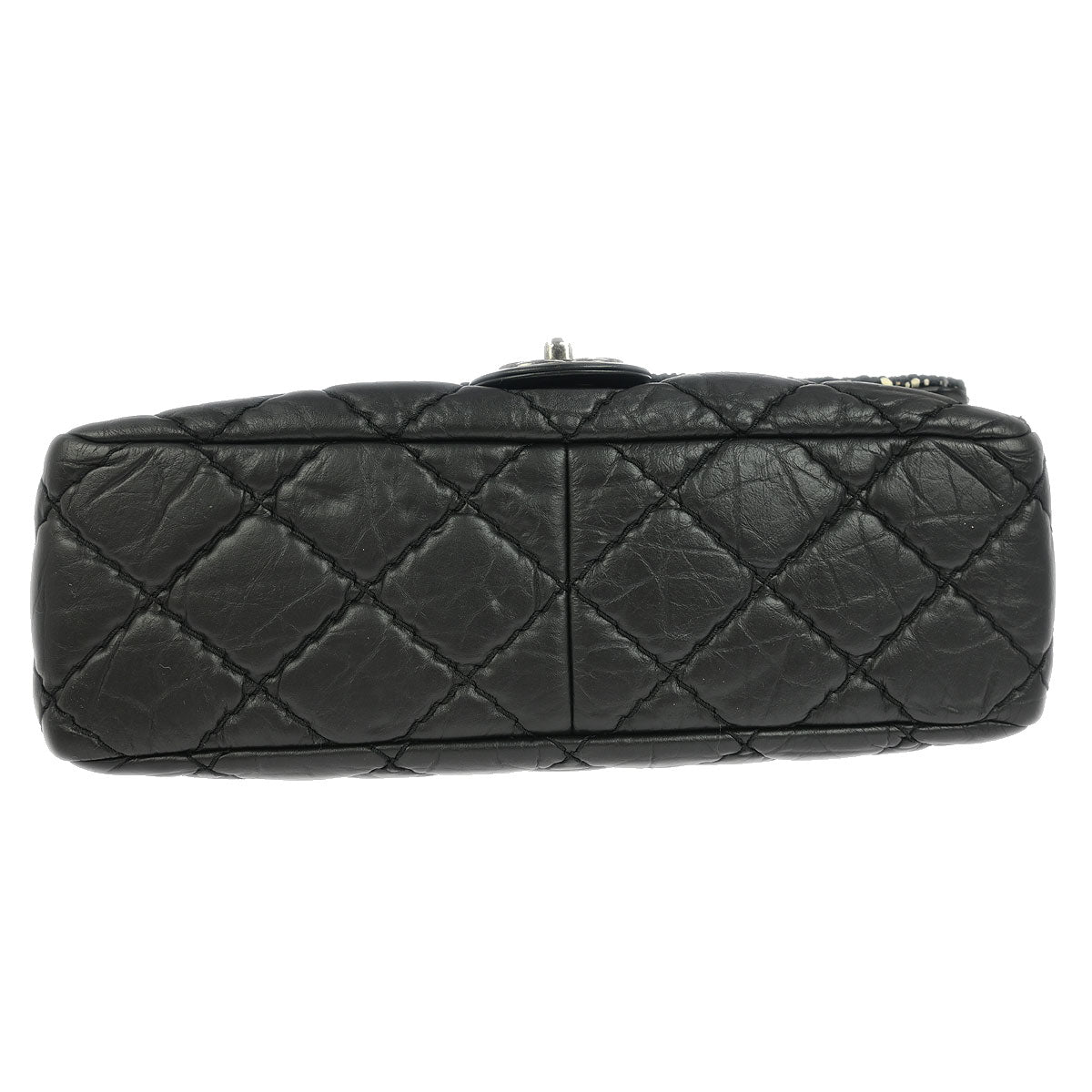 Chanel 2017 Black Tweed Calfskin Airlines Top Handle Flap Bag