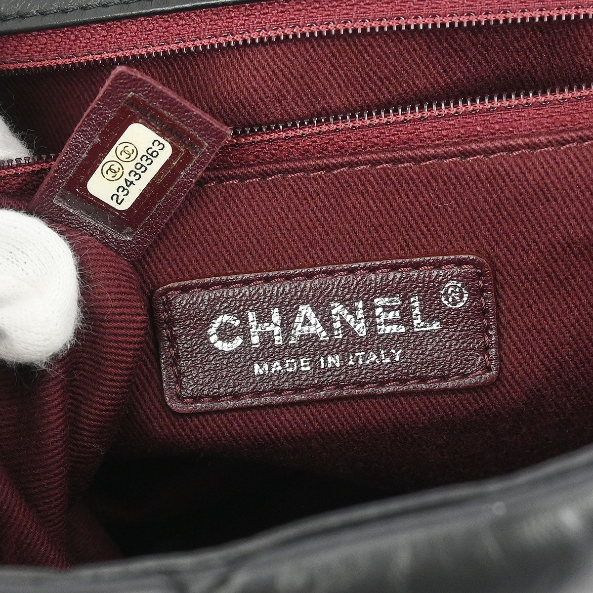 Chanel 2017 Black Tweed Calfskin Airlines Top Handle Flap Bag