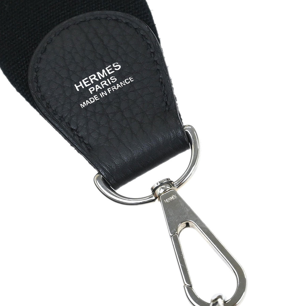 Hermes Black Taurillon Clemence Evelyne 33 Shoulder Bag