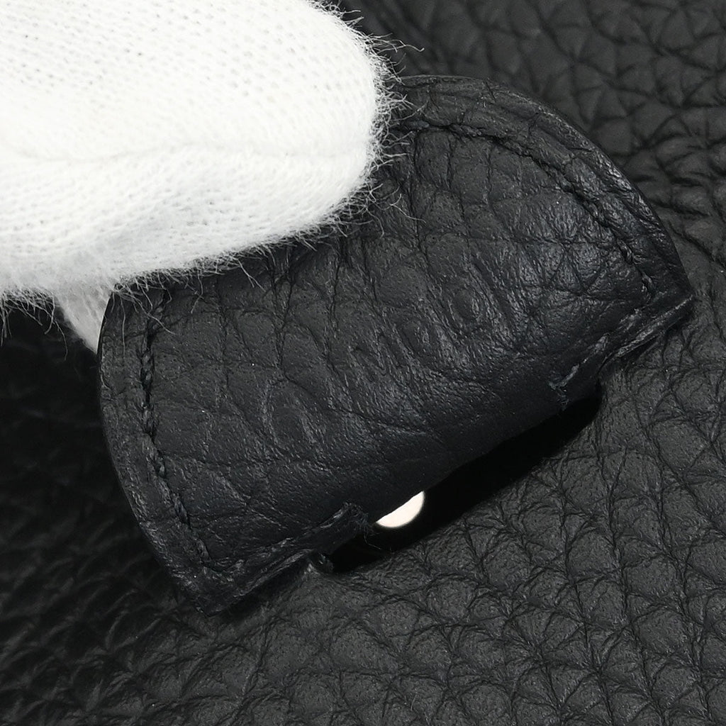 Hermes Black Taurillon Clemence Evelyne 33 Shoulder Bag