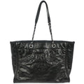 Chanel 2016-2017 Black Calfskin Small Deauville Tote Bag