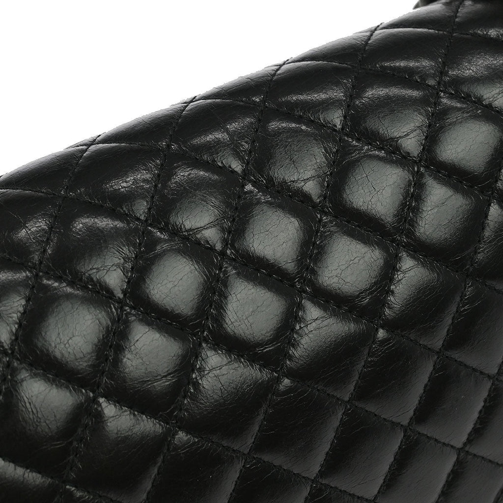 Boy Chanel 2014-2015 Black Lambskin Medium Shoulder Bag