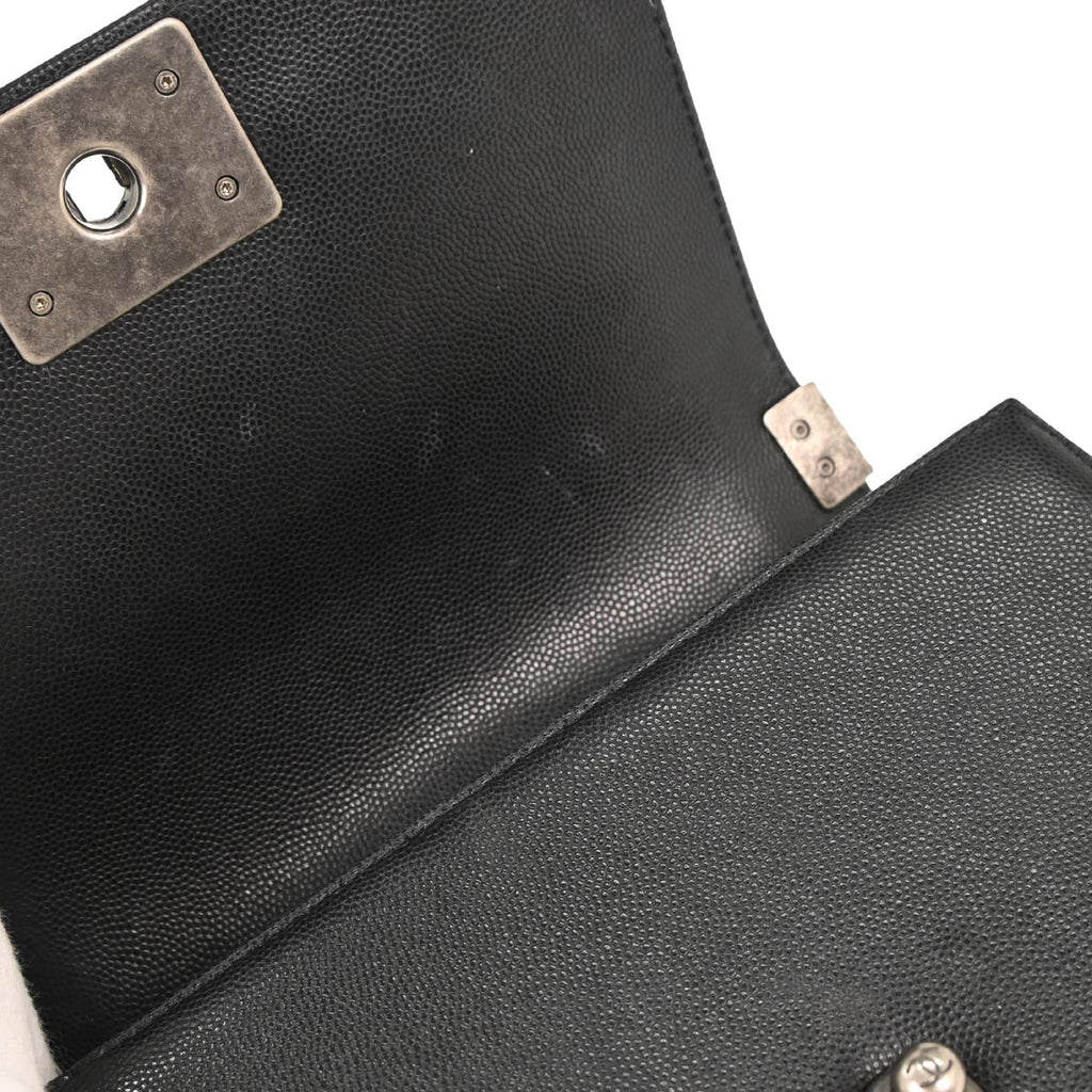 Boy Chanel 2018-2019 Black Caviar Small Chain Shoulder Bag
