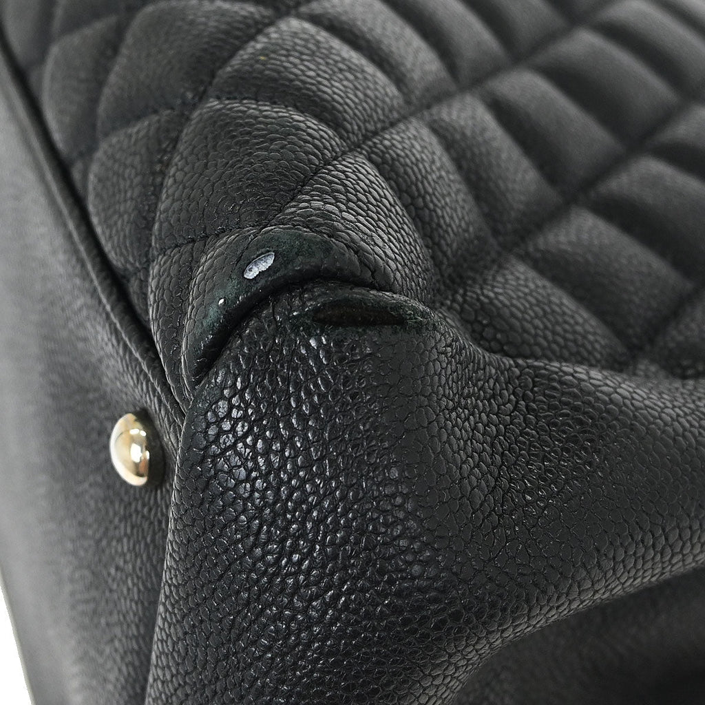 Chanel 2011 Black Calfskin Large Bowling Mademoiselle Handbag