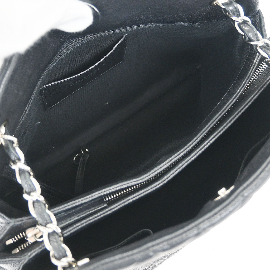 Chanel 2011 Black Calfskin Large Bowling Mademoiselle Handbag