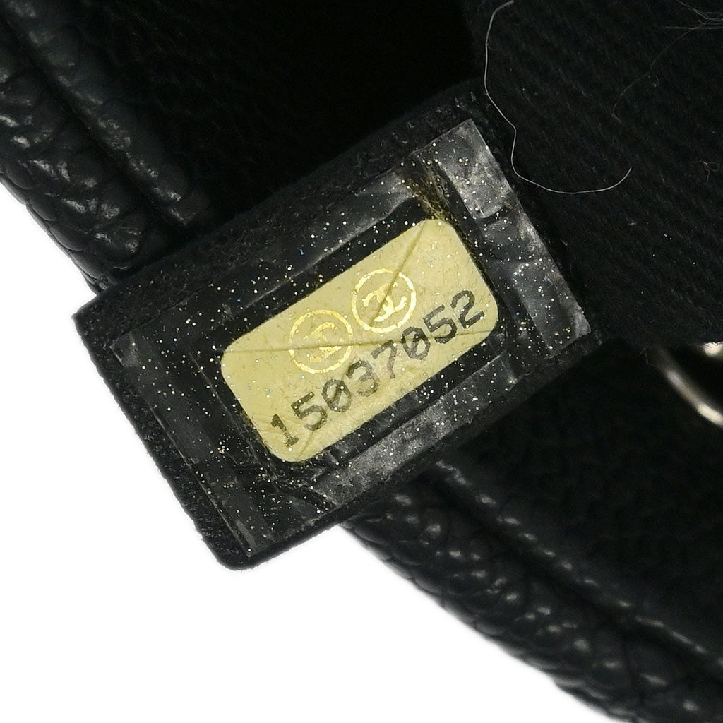 Chanel 2011 Black Calfskin Large Bowling Mademoiselle Handbag