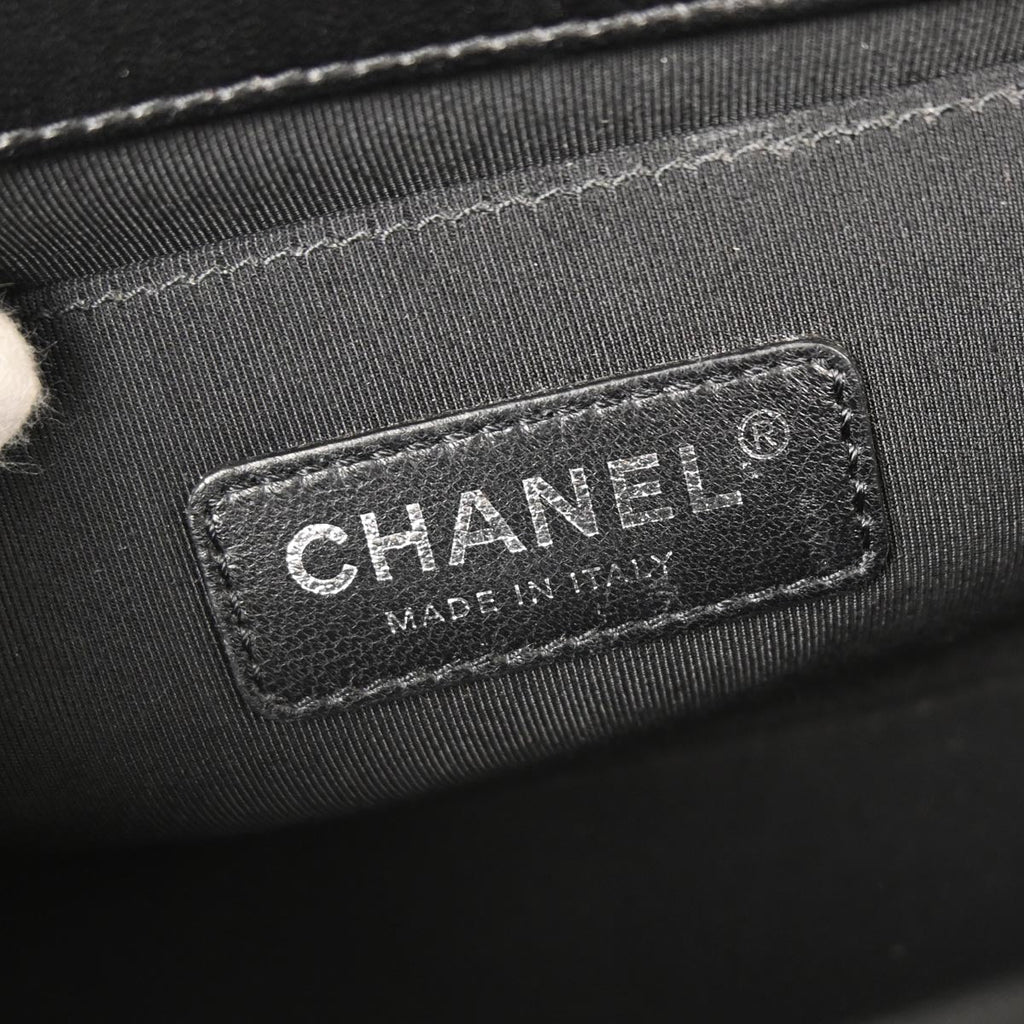 Boy Chanel 2016-2017 Black Lambskin Medium Shoulder Bag