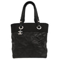 Chanel 2012-2013 Black Canvas Paris-Biarritz Tote PM Handbag
