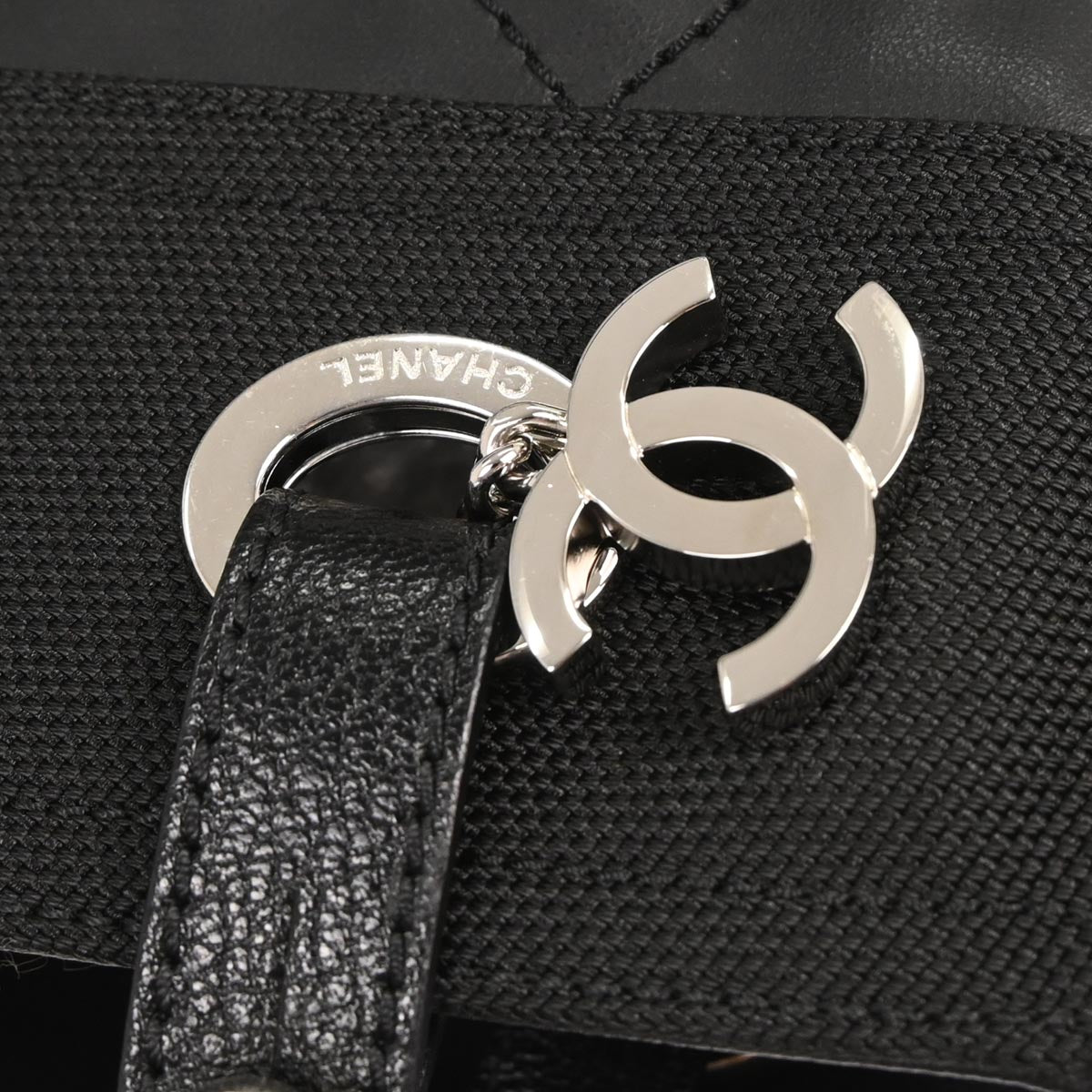 Chanel 2012-2013 Black Canvas Paris-Biarritz Tote PM Handbag