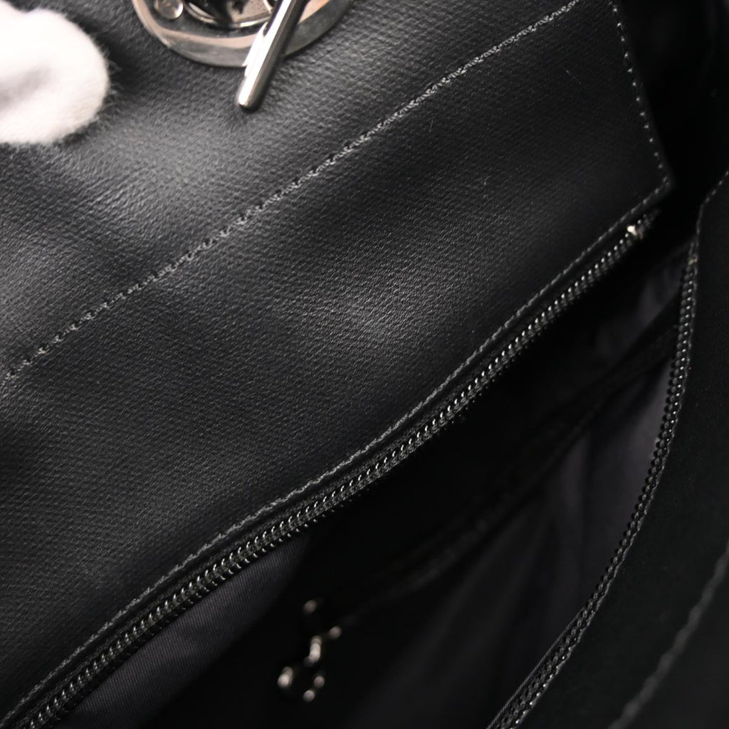 Chanel 2012-2013 Black Canvas Paris-Biarritz Tote PM Handbag