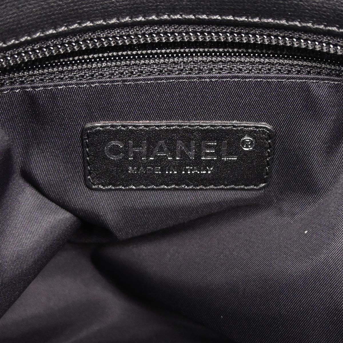 Chanel 2012-2013 Black Canvas Paris-Biarritz Tote PM Handbag