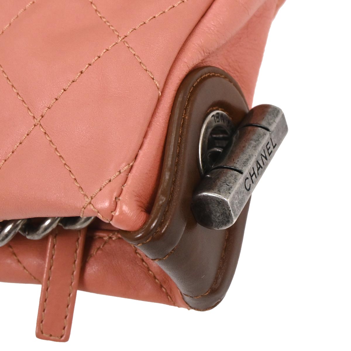 Chanel 2013-2014 Pink Calfskin Handbag
