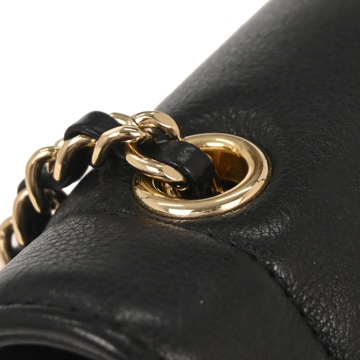 Chanel 2019 Black Calfskin Chevron Shoulder Bag