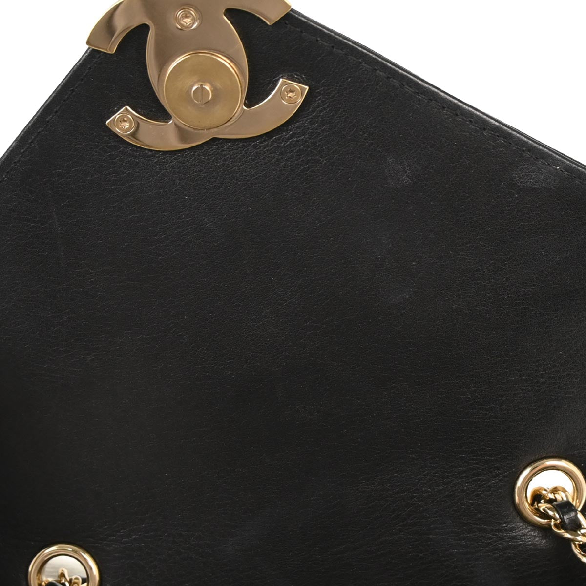 Chanel 2019 Black Calfskin Chevron Shoulder Bag
