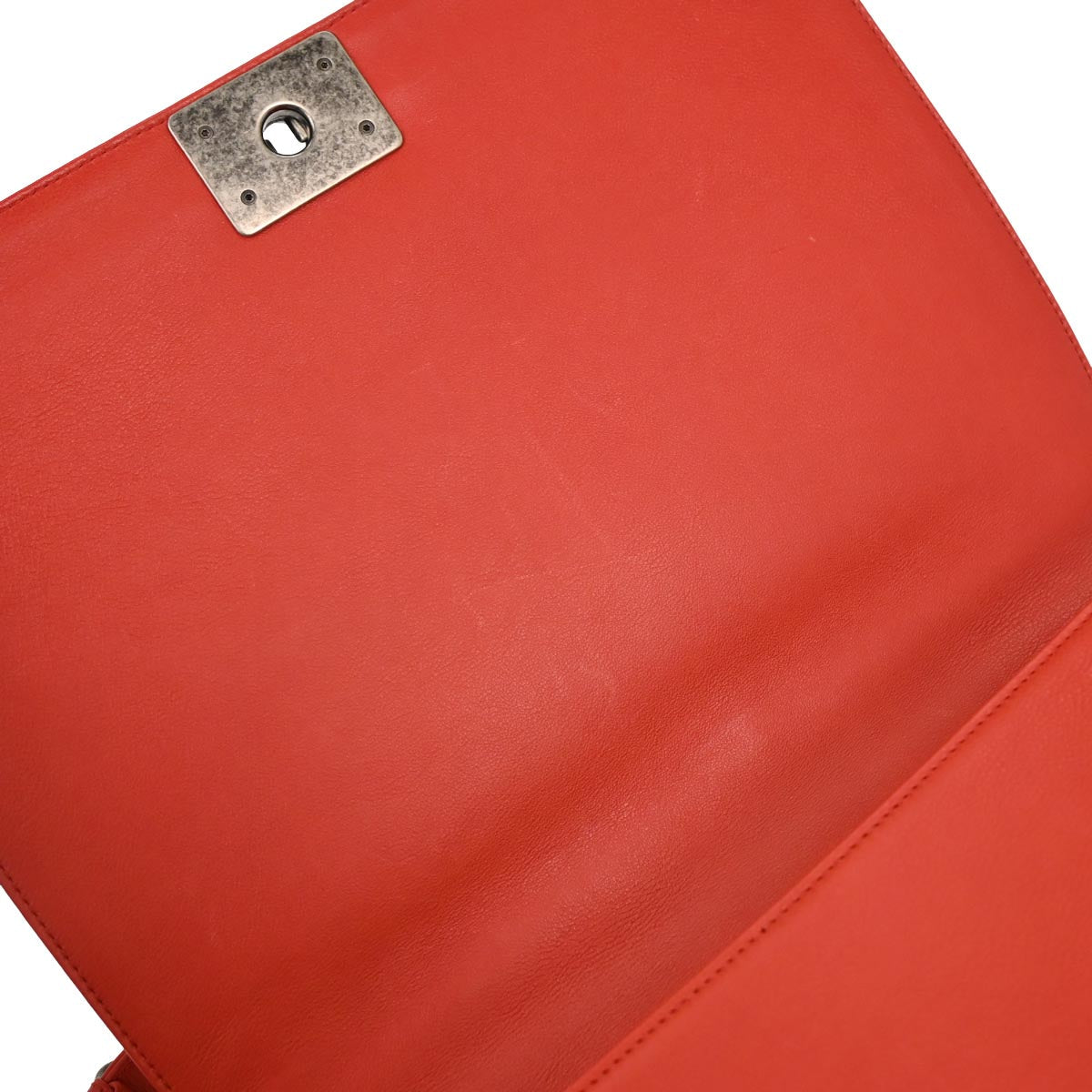 Boy Chanel 2013-2014 Red Calfskin Wild Stitch Large Shoulder Bag