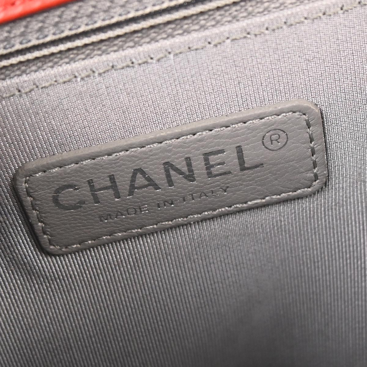 Boy Chanel 2013-2014 Red Calfskin Wild Stitch Large Shoulder Bag
