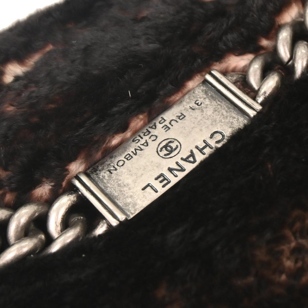 Chanel * 2014-2015 Brown Lapin Fur Shoulder Bag