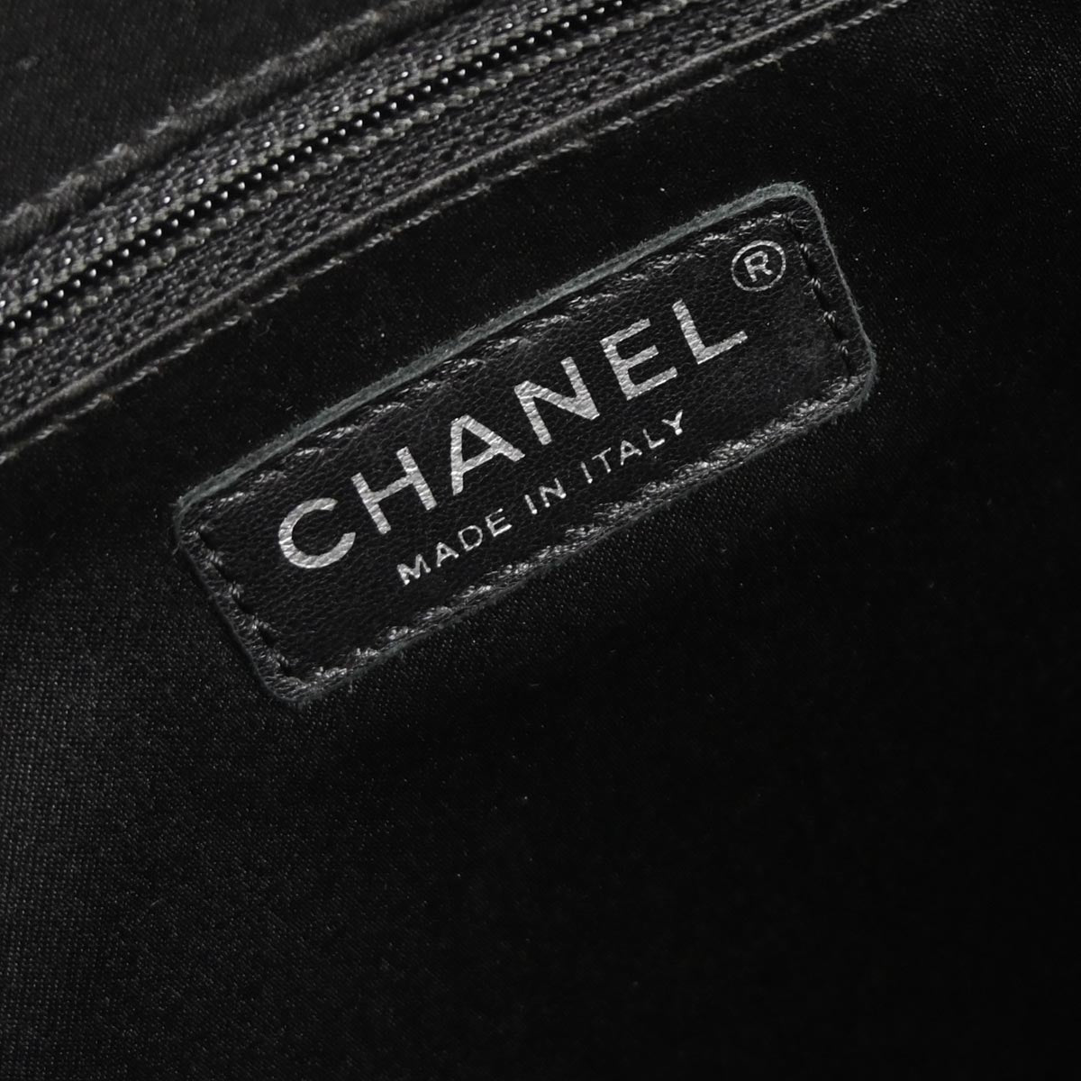 Chanel 2012-2013 Black Caviar Grand Shopping Tote GST XL Chain Handbag