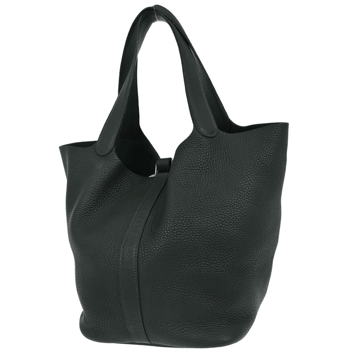 Hermes Vert Anglais Taurillon Clemence Picotin Lock 26 GM Handbag