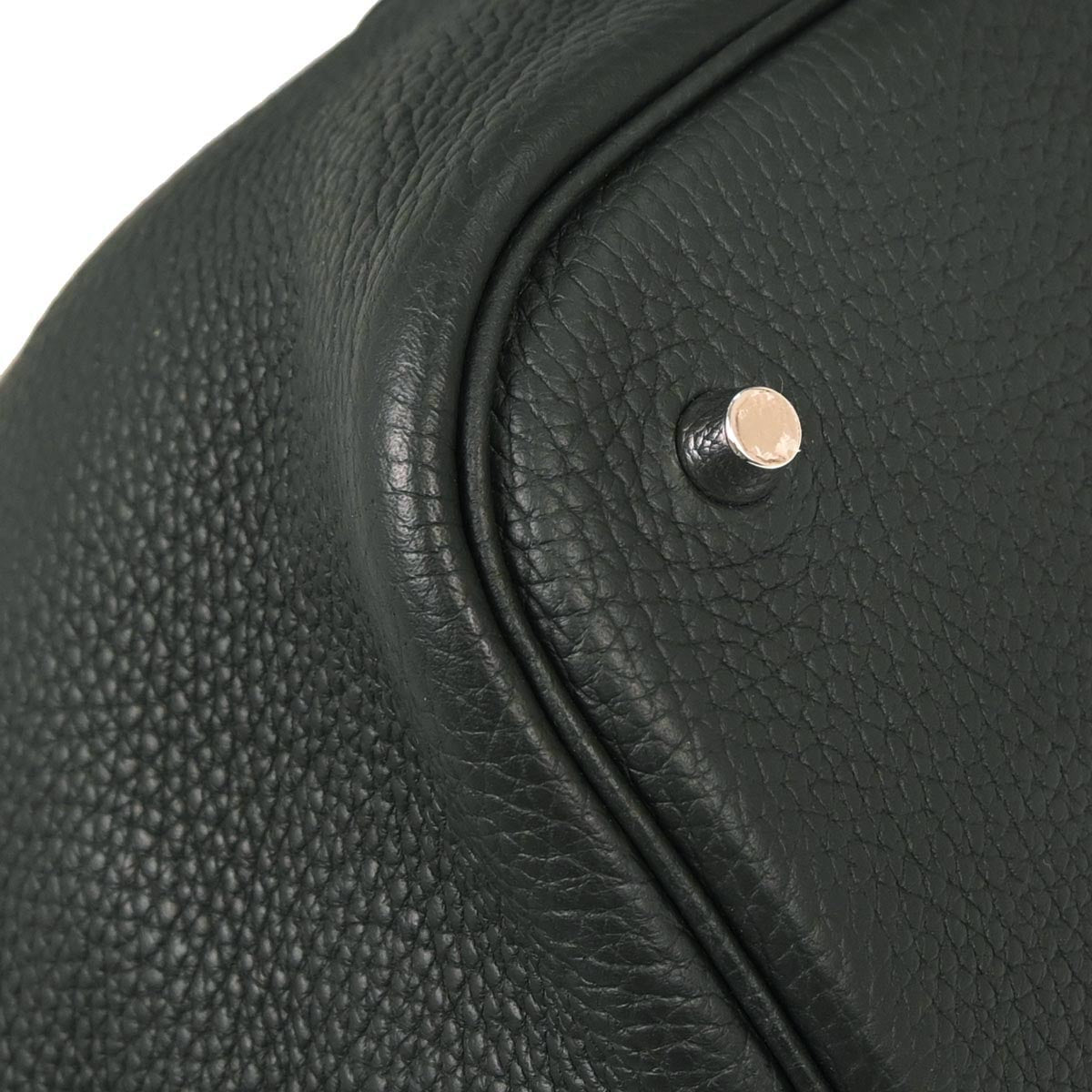 Hermes Vert Anglais Taurillon Clemence Picotin Lock 26 GM Handbag