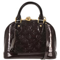 Louis Vuitton Dark Purple Vernis Alma BB 2way Shoulder Handbag M91678