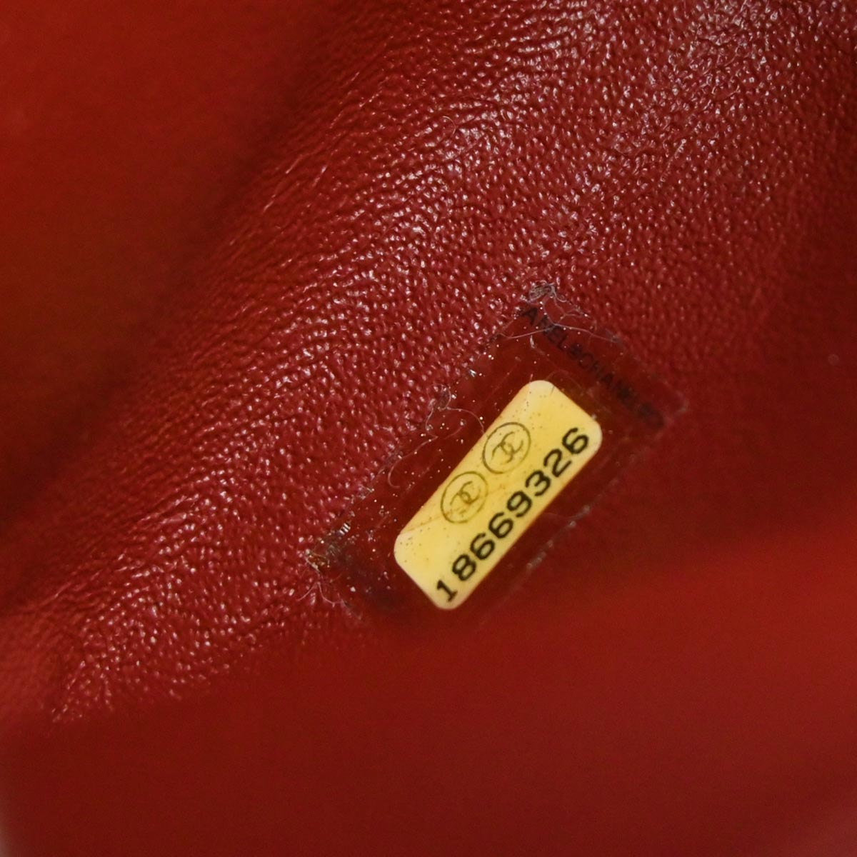 Chanel 2013-2014 Red Lambskin Flap Bag Shoulder Bag