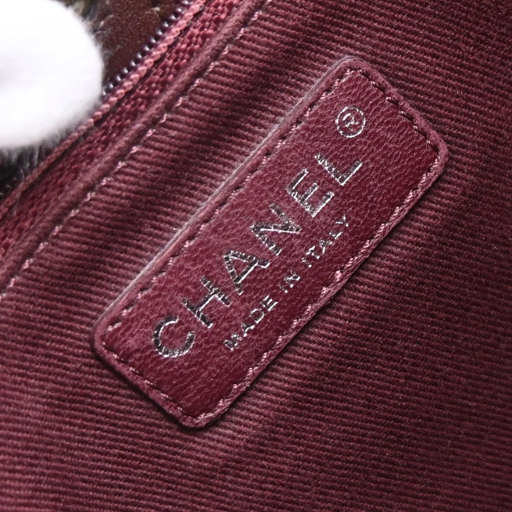 Chanel 2015-2016 Khaki Canvas Graffiti On The Pavements Shoulder Bag