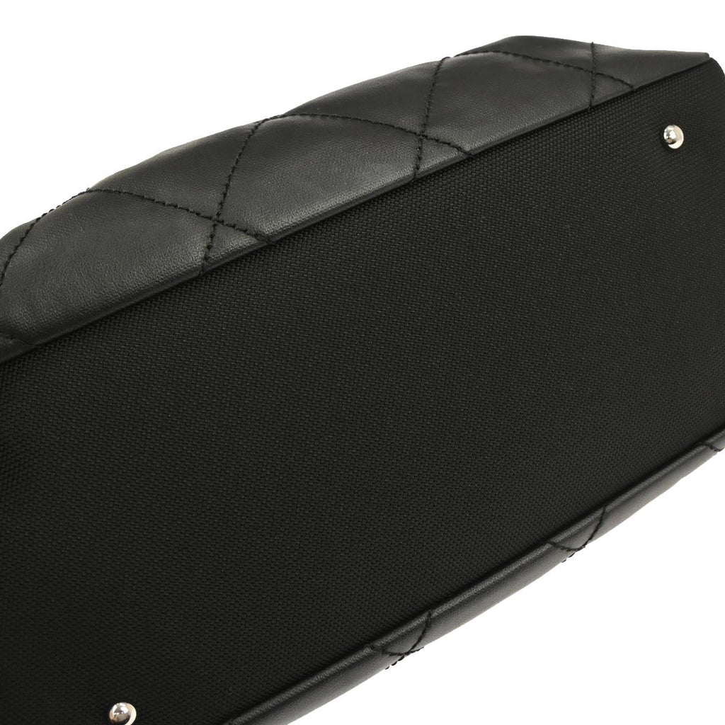 Chanel Black Coated Canvas Paris-Biarritz MM Tote Handbag