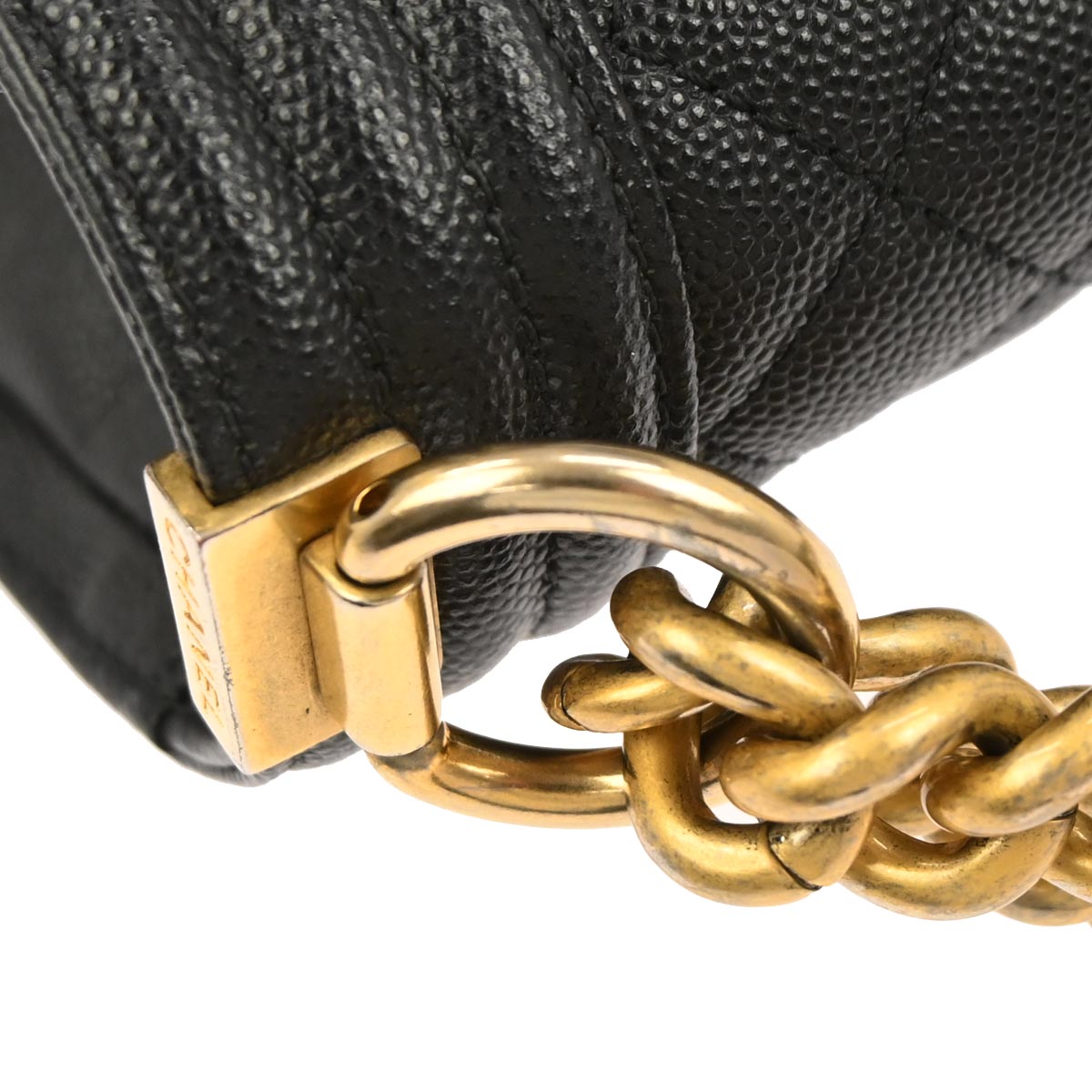 Boy Chanel Black Caviar Medium Shoulder Bag