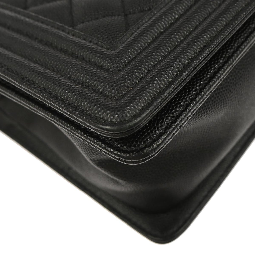 Boy Chanel Black Caviar Medium Shoulder Bag